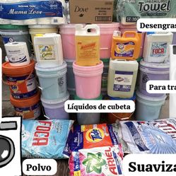 Cubetas 🪣 De Detergente Para Ropa 🧥 Y Trastes 