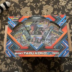 Pokemon TCG: Sun & Moon Guardians Rising Shiny Tapu Koko Premium GX Box NEW 
