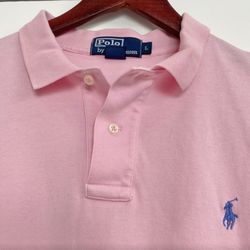 Ralph Lauren Pink Polo Shirt Like New Large L Mens 