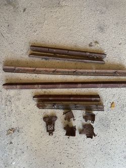 Antique steamer trunk parts