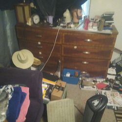 Dresser And Mirror And Wardrobe 