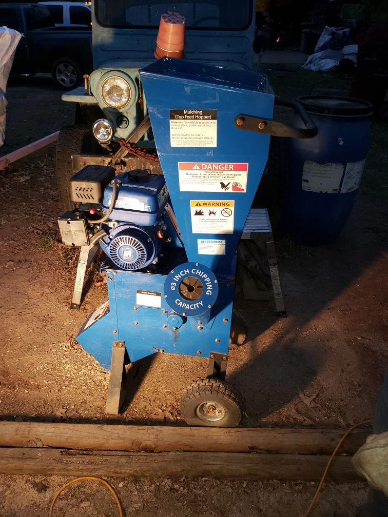 Powerhorse Chipper/Shredder - 208cc Powerhorse OHV Engine, 3in. Capacity