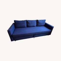 IKEA FRIHETEN Sleeper Sofa in Blue