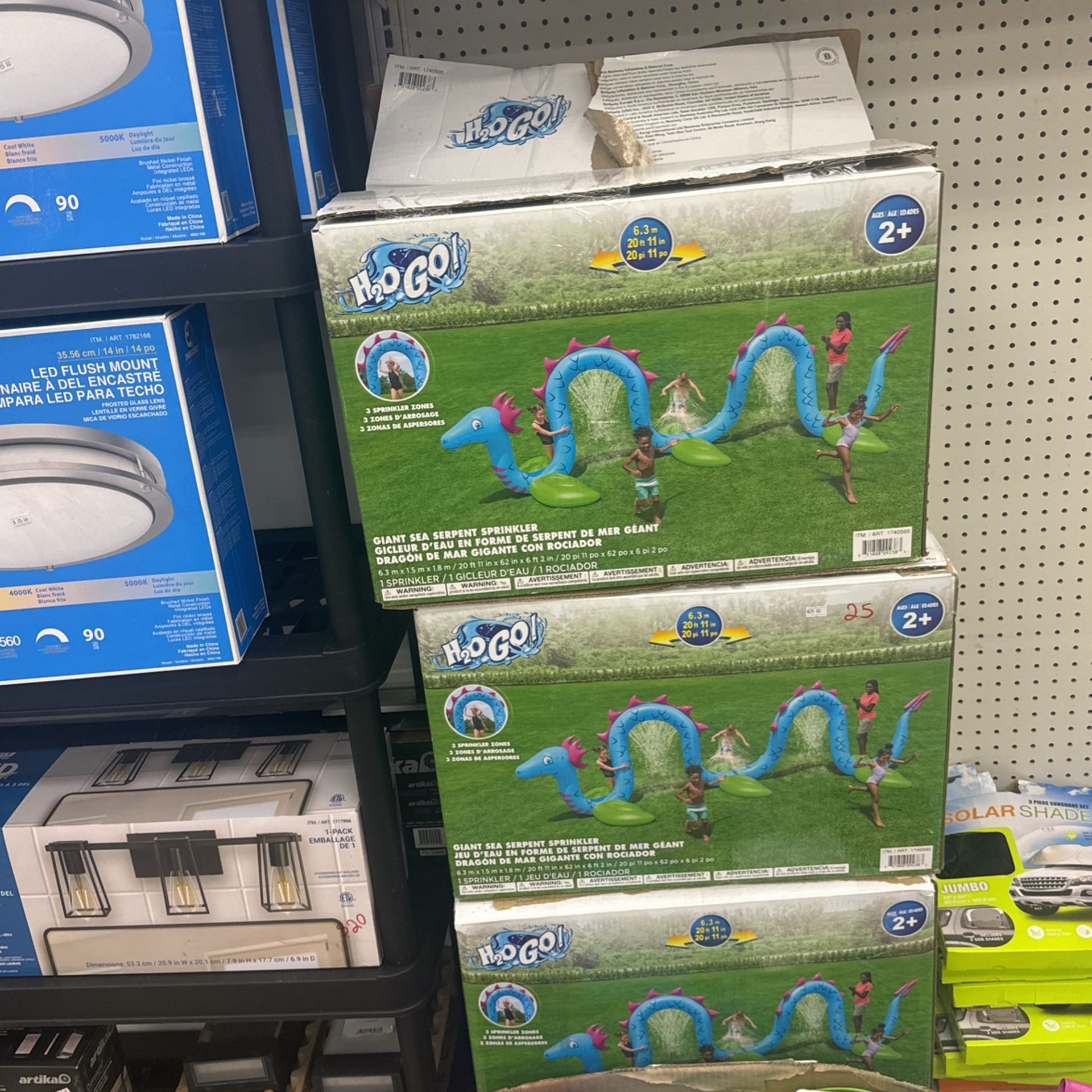 H20GO! 20ft Giant Sea Serpent Kids Inflatable Sprinkler 