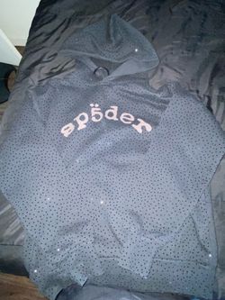 Black Rhinestone spider hoodie!