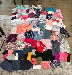 12 Month Baby Girl Wardrobe Bundle (111 Pieces)