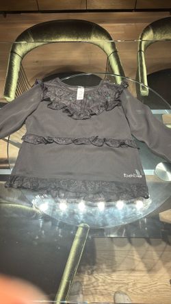 Bebe Girls Long Sleeve Ruffled Top