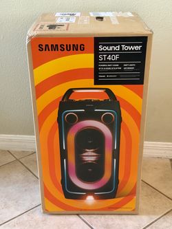 Samsung - MX-ST40F/ZA Sound Tower 160W Portable Party Speaker with Built In Battery