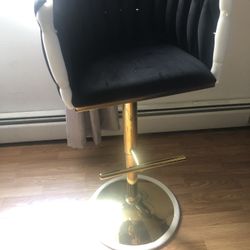 Gold And Black Bar Stools 