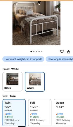 Twin bed frame
