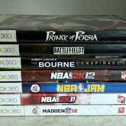 7 Xbox 360 Games: NBA Jam, Madden 12, Battlefield 2, Etc