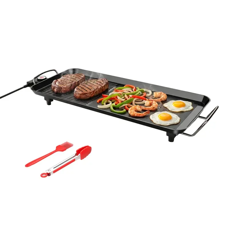 π₯© Indoor Smokeless Electric Teppanyaki Grill β Extra Large Nonstick Tabletop Griddle β NEW! π³