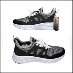 Size 10/13 NEW! Avia Men's Quickflash Running Sneakers Black White Shoes 