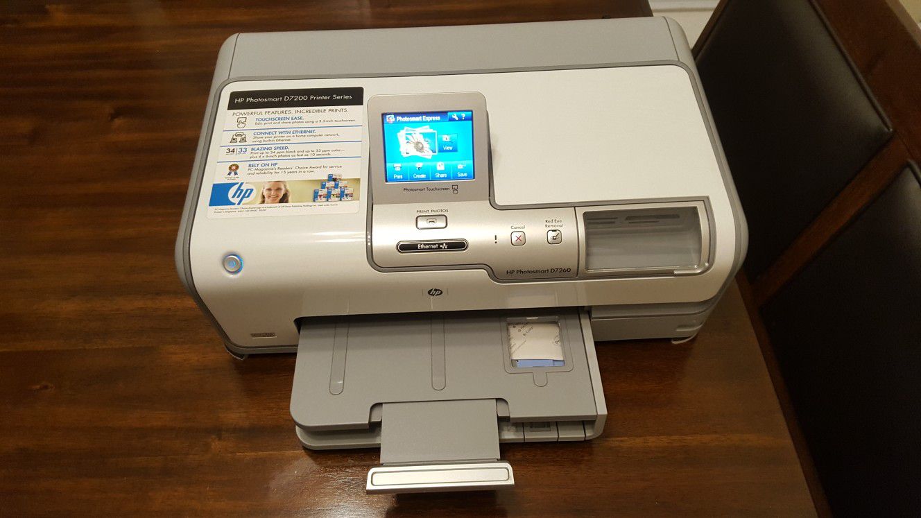 $25-HP Photo Smart Digital Inkjet Printer D7260