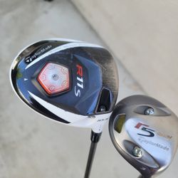 LADIES Taylormade R11s 10.5* Driver & R5 Dual 3 Wood Graphite Ladies Flex Right Handed