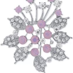 Anne Klein Silver-tone Flower Pin 