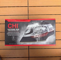 CHI Electronic Steam Iron with Retractable Cord