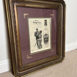 Antique Vodka Ad Framed