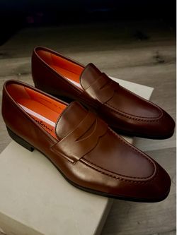 Men's dark brown leather Easy loafer
