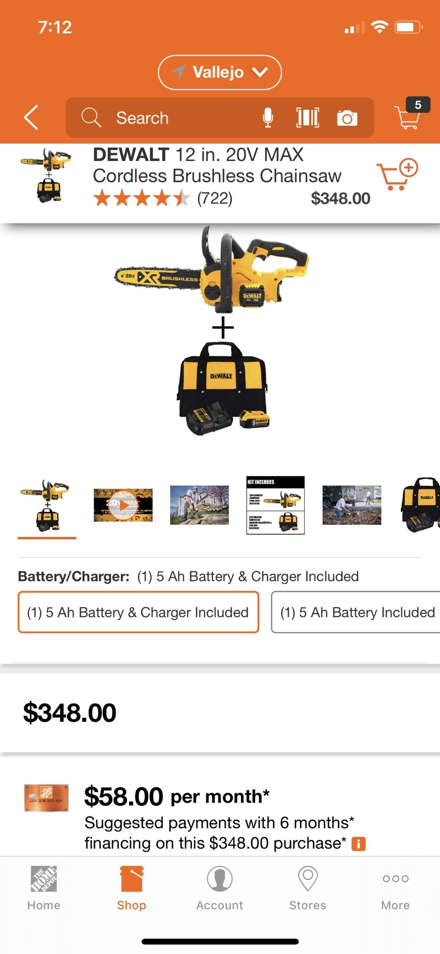 DEWALT COMBO KIT CHAINSAW BRAND NEW
