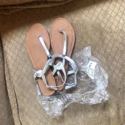 New Shoes Silver Sandals