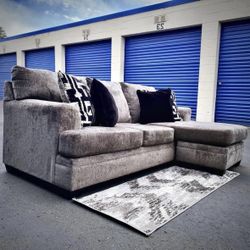 Gray Modern Reversible Sectional Sofa