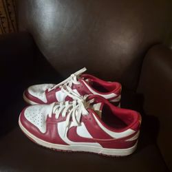  Nike Dunks, White & Red, Size 10