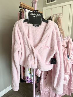 Bebe Fuzzy Fur Loungewear Set