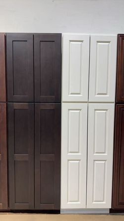 Solid White Vanity Cabinet 24W*96H*24D