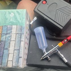 Nedeco Airbrush Sprayer And Paint