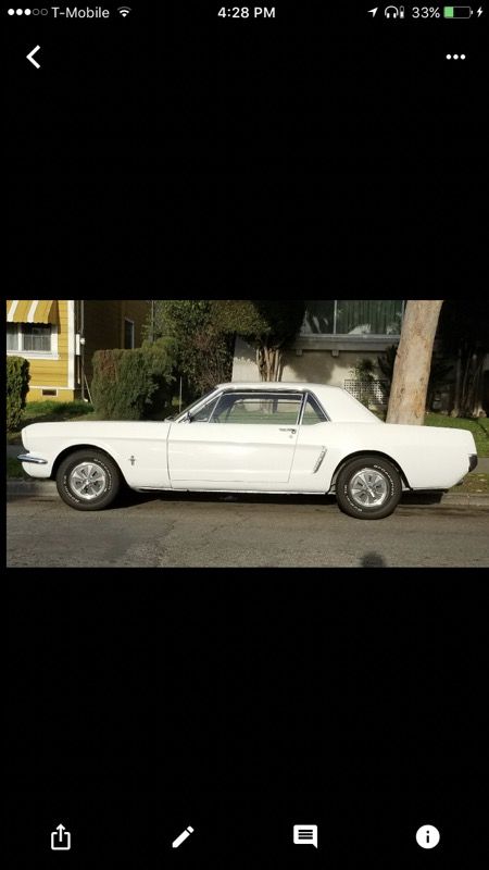 All Original 1965 Ford Mustang straight 6-cylinder