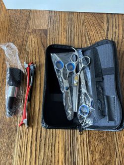 Professional Hair Cutting Kit with Cape and Shears