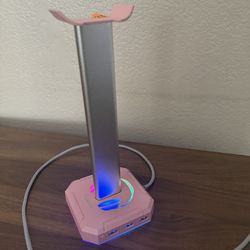 Headphone Holder Stand With USB Charging Ports 