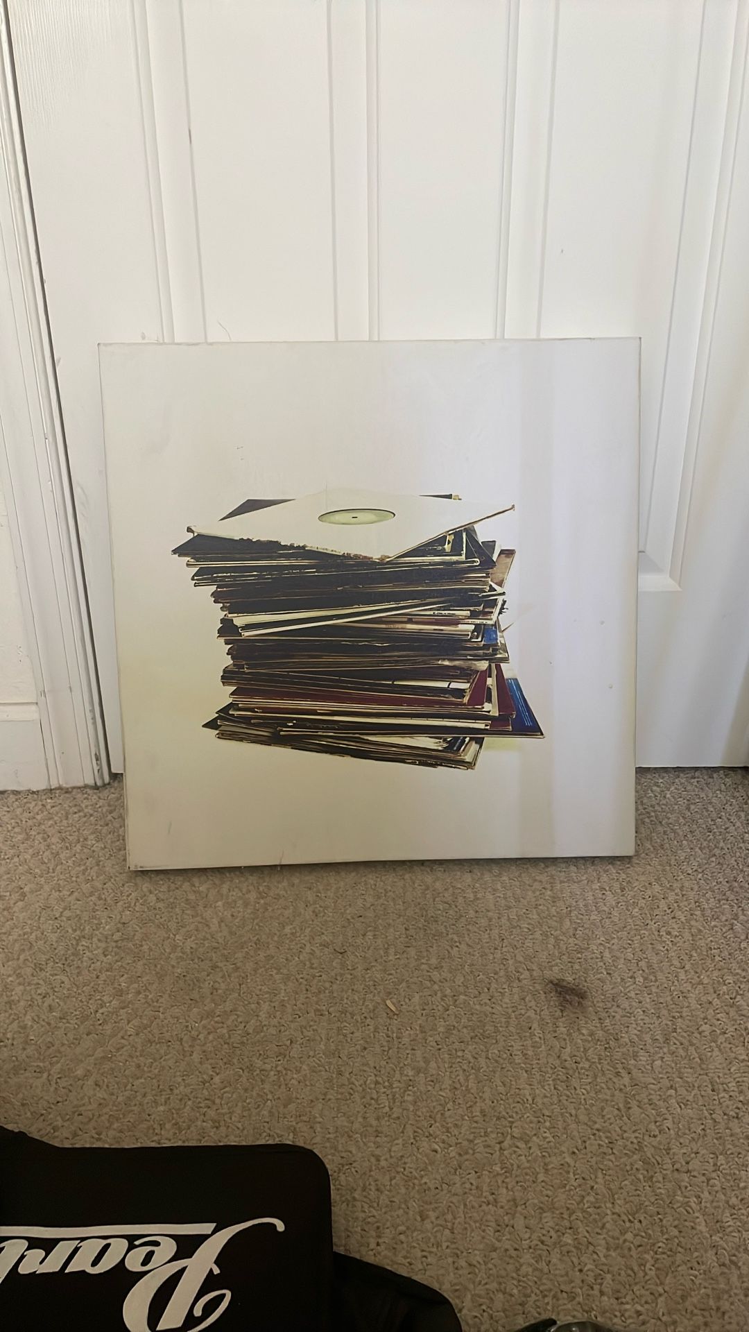 Vinyl Records On Canvas