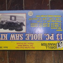 12 Pc Holesaw Kit Drill Master 