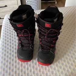 Snow Boots DC BLACK AND RED Size 11 