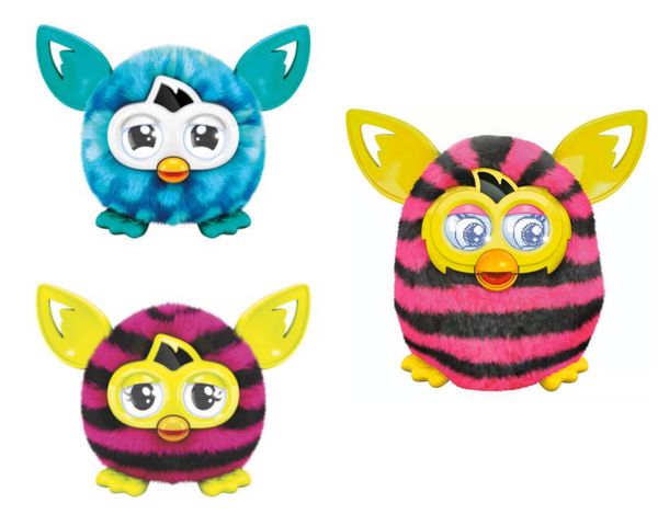 furby boom pink and black stripes