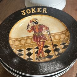 (4) Cypress Home Poker Plates 