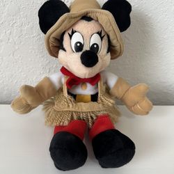 Disney World Frontierland Cowgirl Minnie Mouse Bean Bag 11” Plush