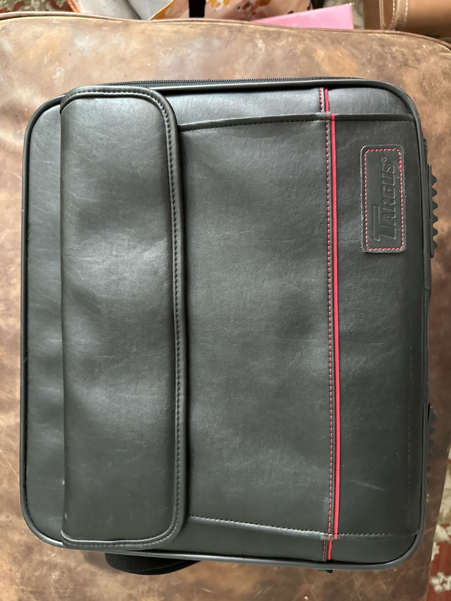 Laptop, Printer, All In A Leather Carrying Case