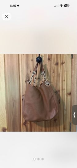Michael Kors Brown Leather Hobo Bag