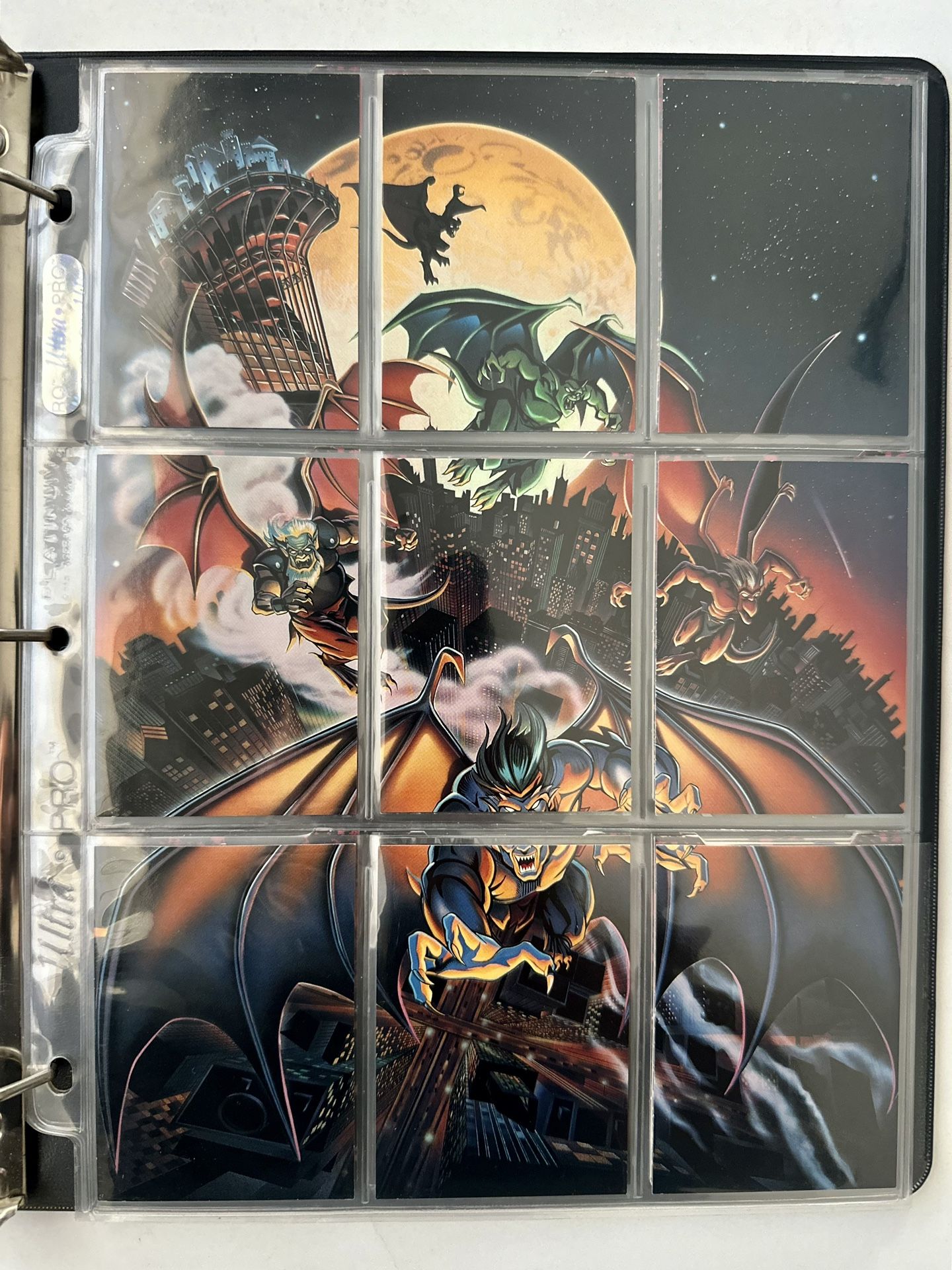 Skybox Gargoyles Series 1 Base Card Set 90 Cards Plus Chase Card Set 1-10 And Double Side Foil Cards Complete