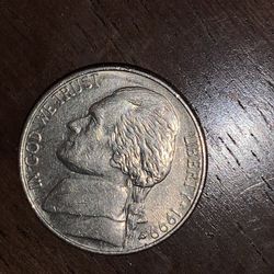 1999 P Nickel With Visible Doubling 