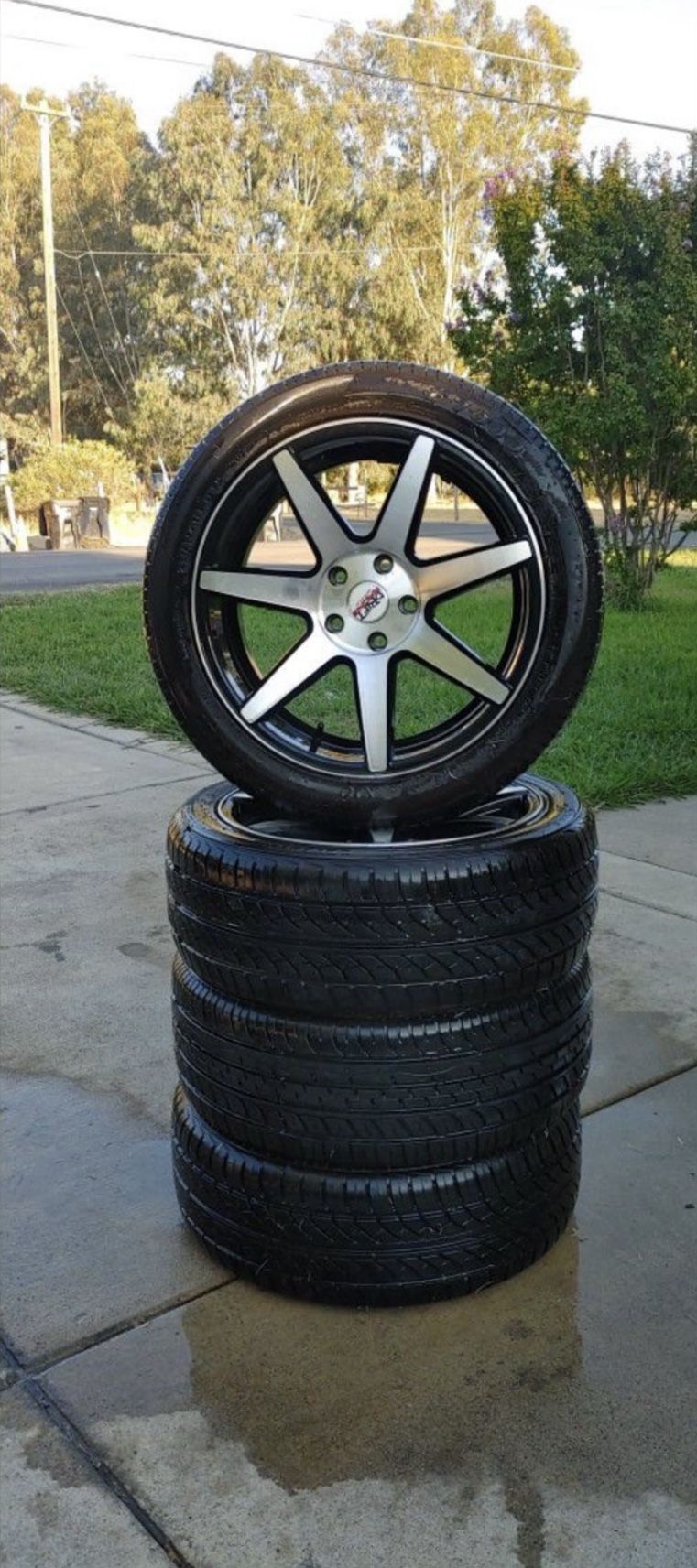 Drift Racing 7 Spoke Wheels