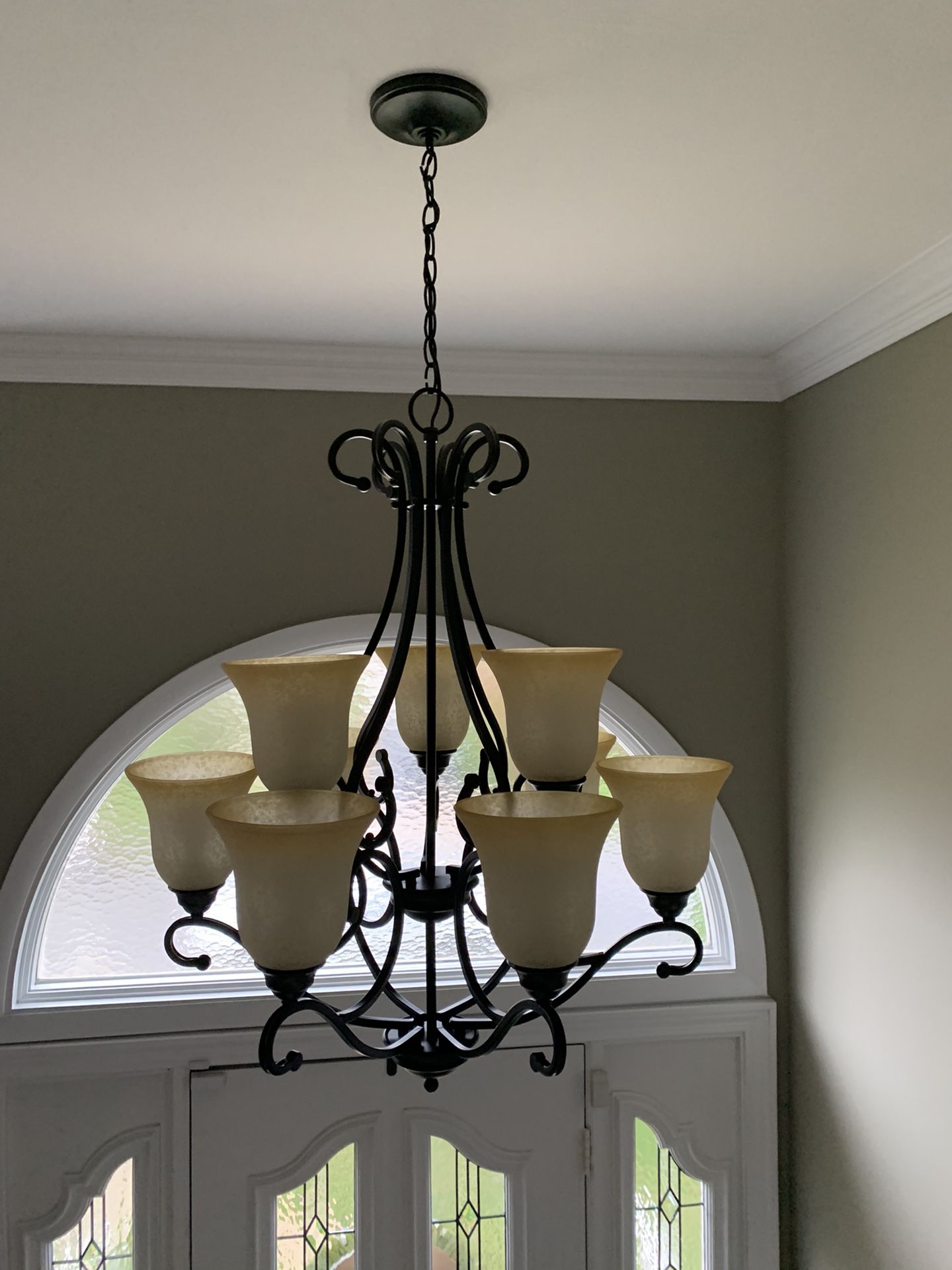 8 Light chandelier