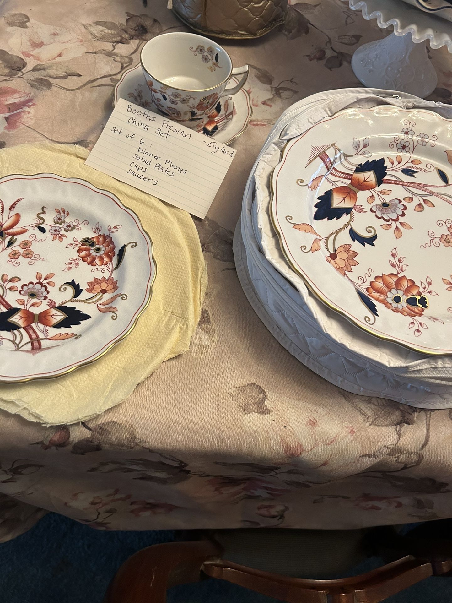 Booths, Fresian England Set Of China