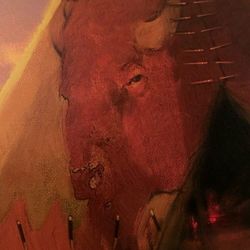 Eternal Triangle Paint On Canvas (Very Large)