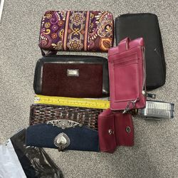 Lot bundle used wallets women includes a brighton, vera bradley etc