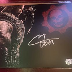 BAS COA BAM BOX GAMER CARLOS FERRO SIGNED GEARS OF WAR 8x10 PHOTO