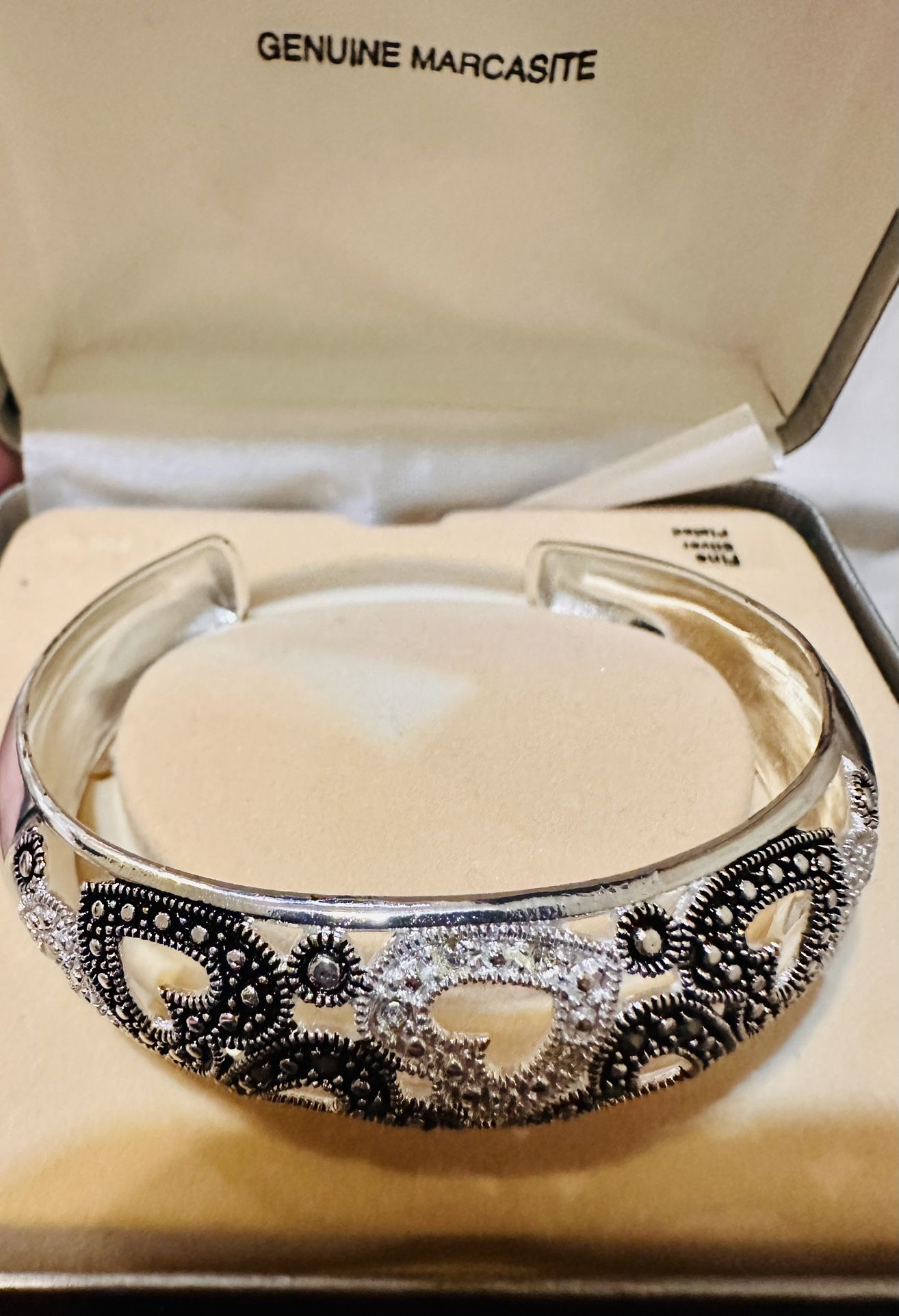 Marcasite Heart Bracelet 